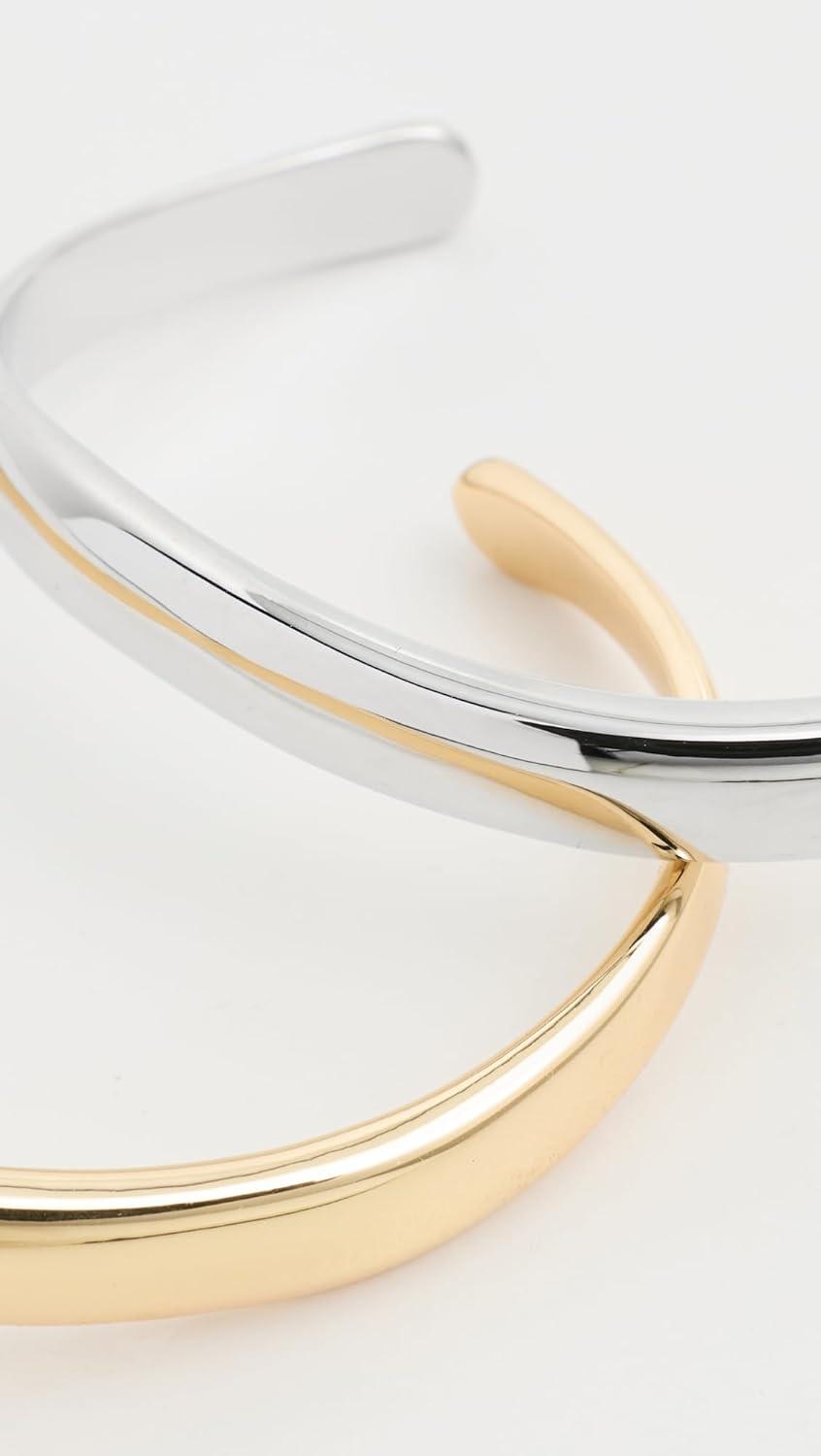 imageSHASHI Womens Ross Cuff BraceletsGoldSilver