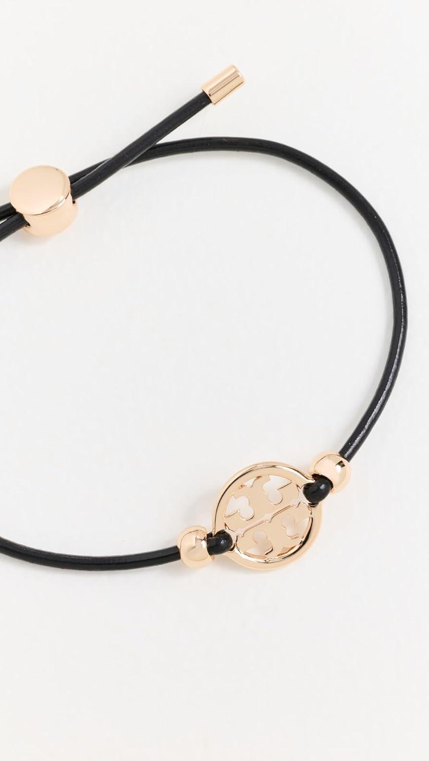 imageTory Burch Womens Icon Slider BraceletTory GoldBlack