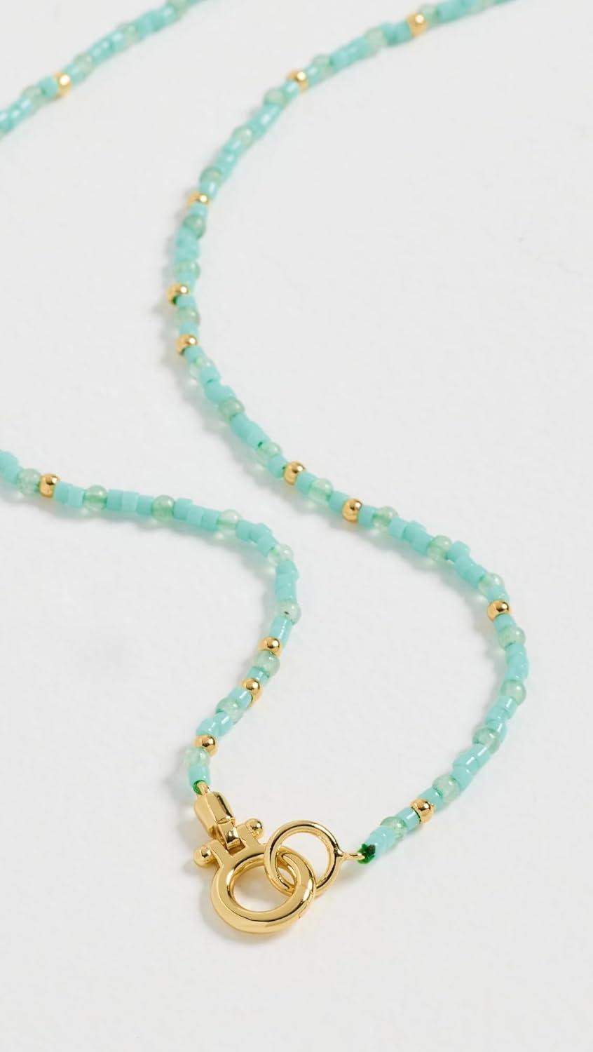 imagegorjana Womens Poppy Gem NecklaceAventurine