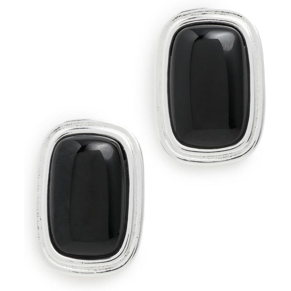 imageHeaven Mayhem Womens Ribbon EarringsBlack Silver