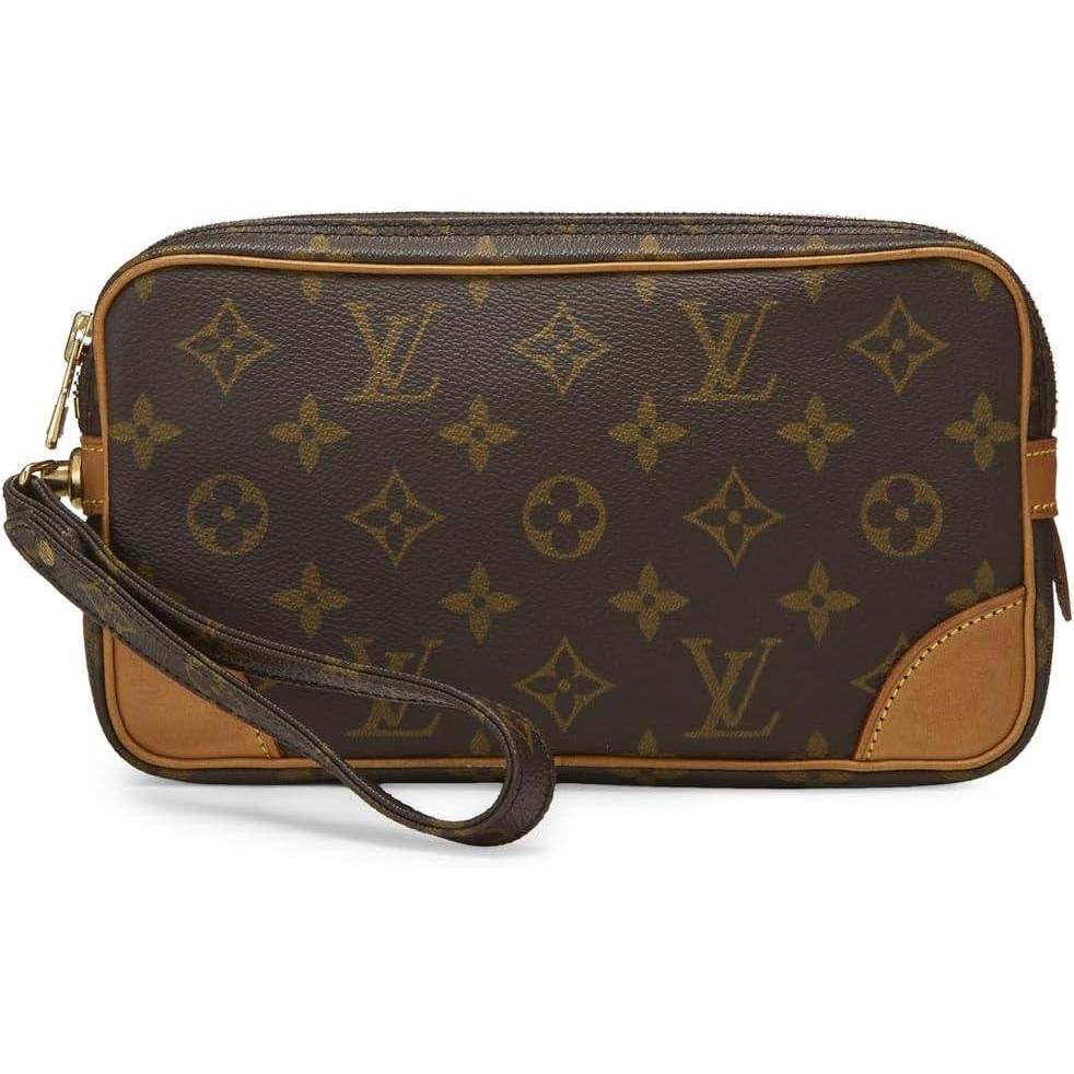 imageWhat Goes Around Comes Around Womens PreLoved Louis Vuitton Monogram Marly Dragonne 22 PM BagBrown