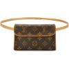 imageWhat Goes Around Comes Around Womens PreLoved Louis Vuitton Monogram Pochette Twin PM Belt Bag Brown One SizeBrown