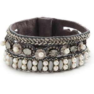 Deepa Gurnani Women’s Deepa Ascanaia Bracelet(Gunmetal)
