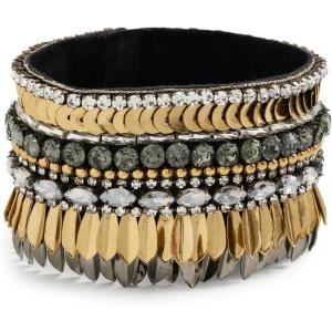 Deepa Gurnani Women’s Deepa Sainz Bracelet(Gold Gunmetal)