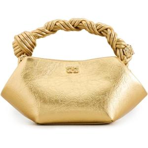 GANNI Women’s Metallic Mini Bou Bag(Gold)