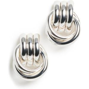 Heaven Mayhem Baby Knot Earrings – Modern Twisted Knot Design – Bold Everyday Jewelry(Knot Silver)