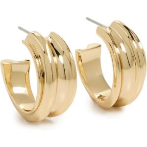JENNY BIRD Women’s Lennon Hoops(High Polish Gold)
