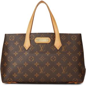 What Goes Around Comes Around Women’s Pre-Loved Louis Vuitton Monogram Wilshire PM Tote(Brown)