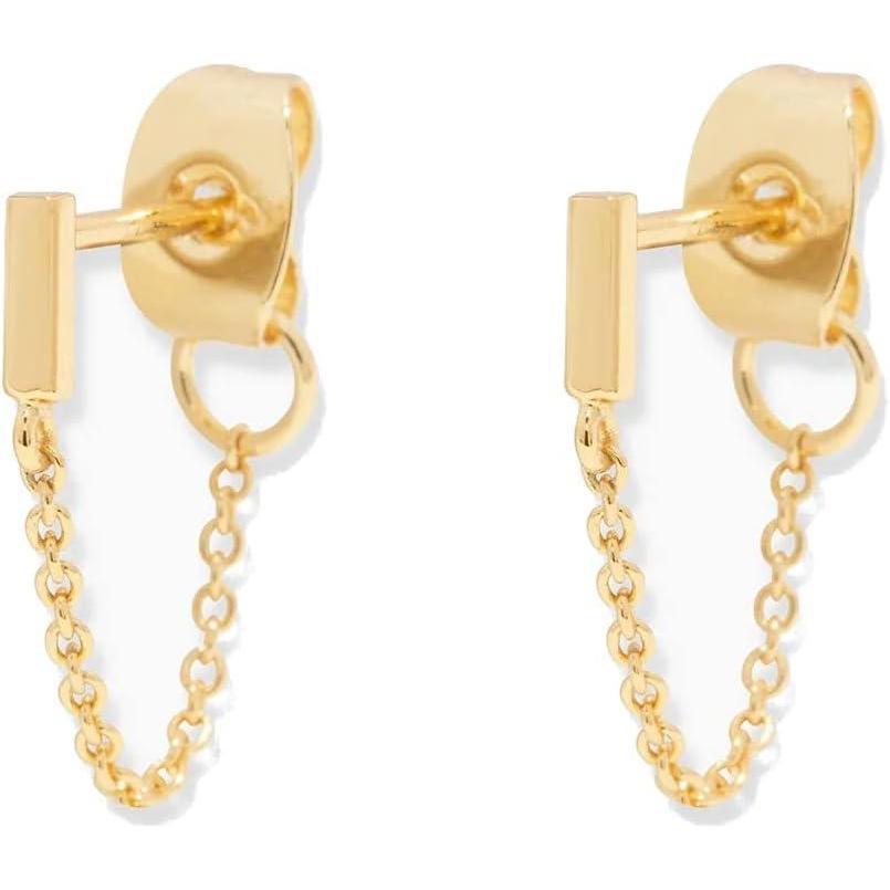 imageGorjana Womens Tatum Chain HuggiesGold Plated