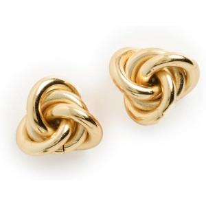 SHASHI Women’s Knot Stud Earrings, Gold, One Size