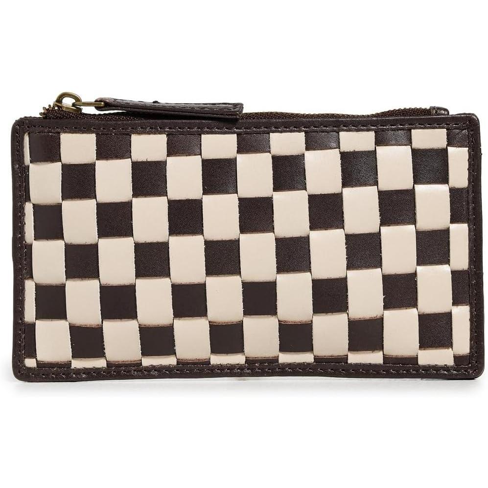 imageBembien Womens Odin Card CaseBrownCream Check