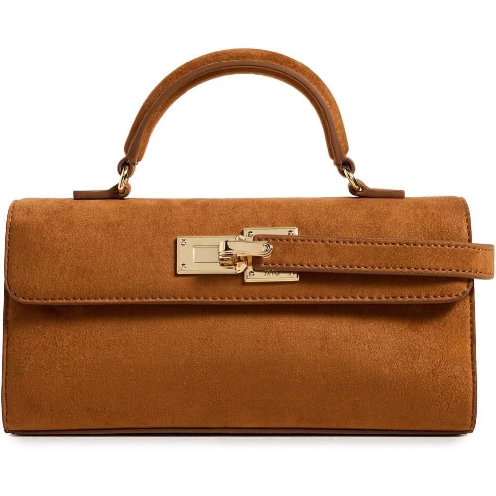 imageJW PEI Womens Keyla Faux Suede Top Handle BagBrown