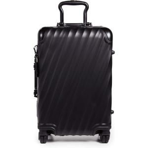 TUMI Men’s 19 Degree Aluminum International Carry On Suitcase, Matte Black, One Size(Matte Black)