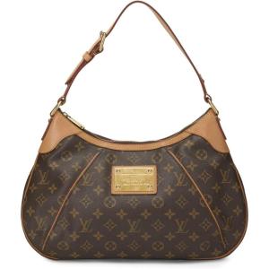 What Goes Around Comes Around Women’s Pre-Loved Louis Vuitton Monogram Thames GM Hobo Bag(Brown)