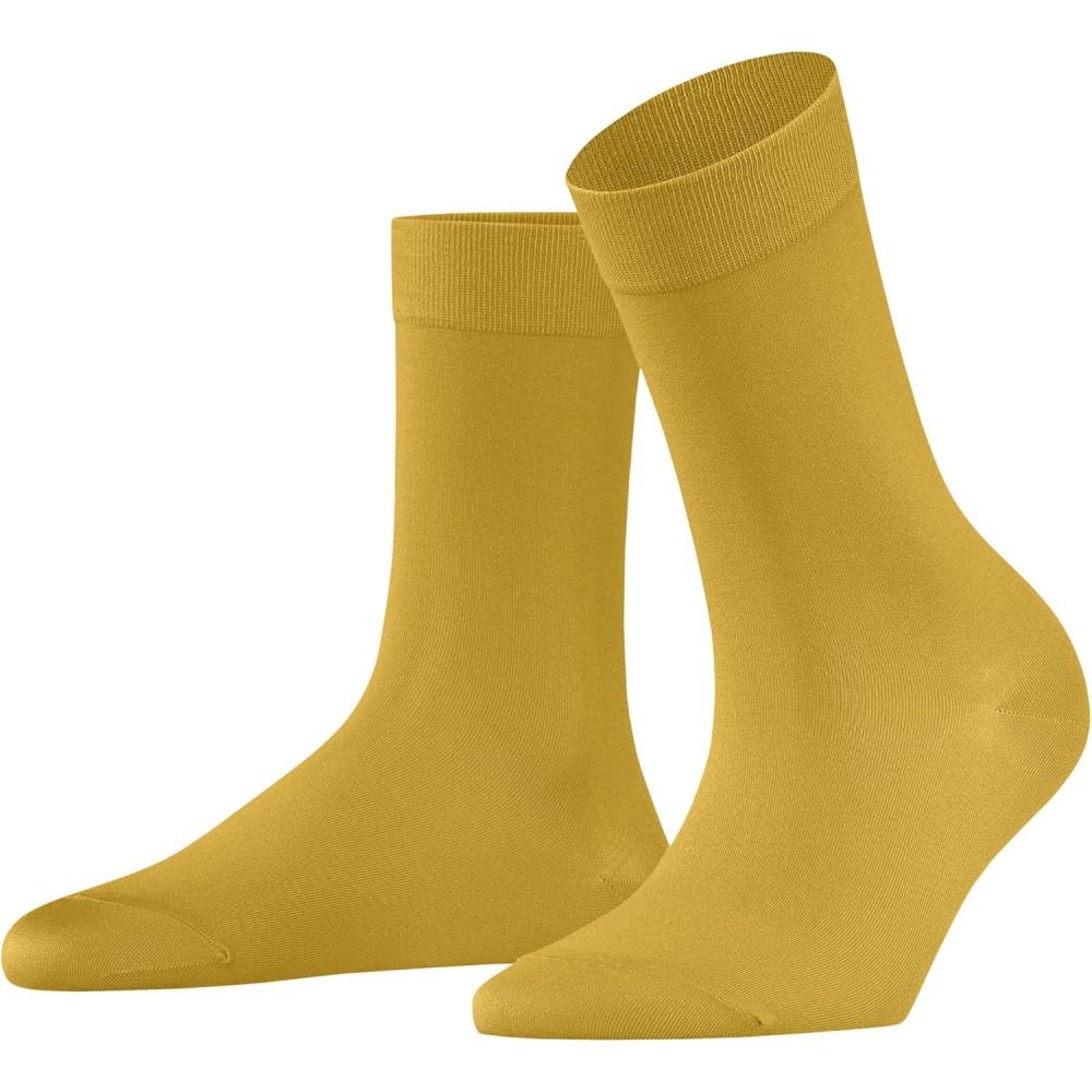 imageFALKE Women Cotton Touch Crew Cut W 1 PairYellow Nugget 1222