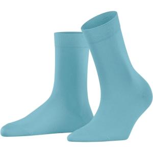 FALKE Women Cotton Touch Crew Cut W 1 Pair(Turquoise Key Largo 6852)