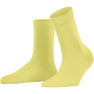 FALKE Women Cotton Touch Crew Cut W 1 Pair(Yellow Pineapple 1323)