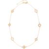 imageTory Burch Womens Kira Clover Necklace Tory Gold One Size