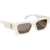 imageVersace Womens Medusa Rectangular SunglassesWhite