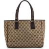 imageWhat Goes Around Comes Around Womens PreLoved Gucci Brown Canvas Large ToteBrown