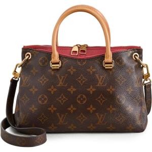 What Goes Around Comes Around Women’s Pre-Loved Louis Vuitton Monogram Pallas BB Crossbody Bag(Red)