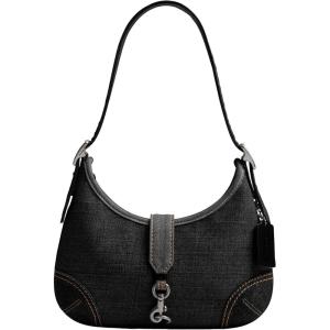 COACH Women’s Candy Crystal Signature Hampton Hobo Bag(Lh/Black)