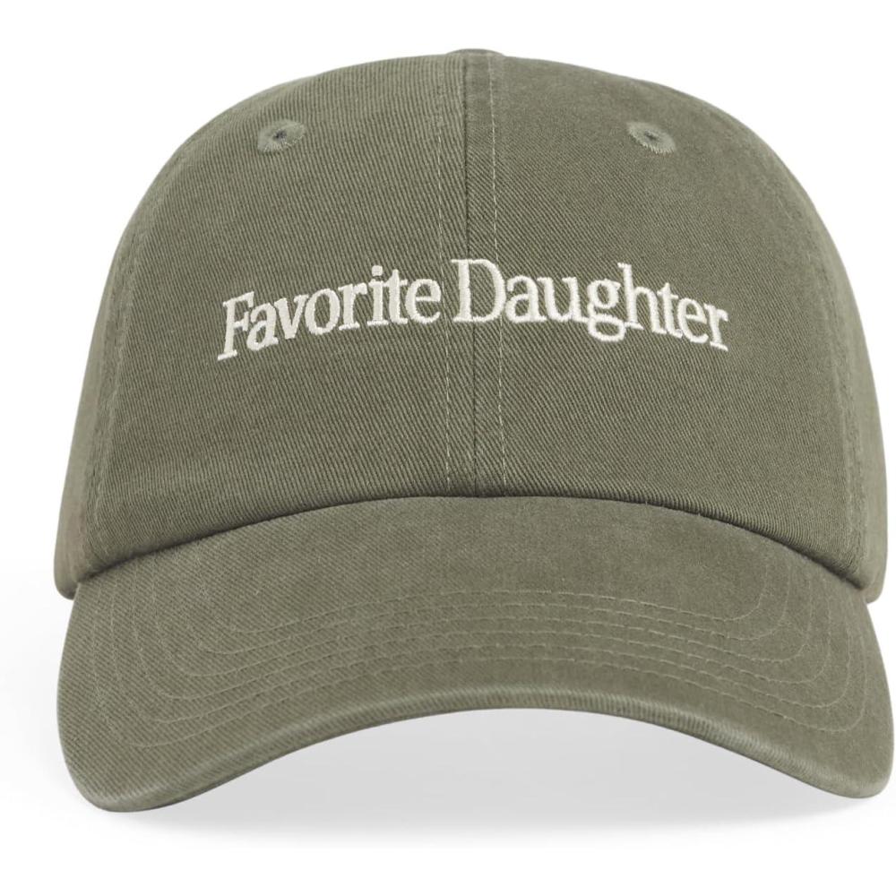 imageFavorite Daughter Womens All Caps Logo Baseball CapMoss