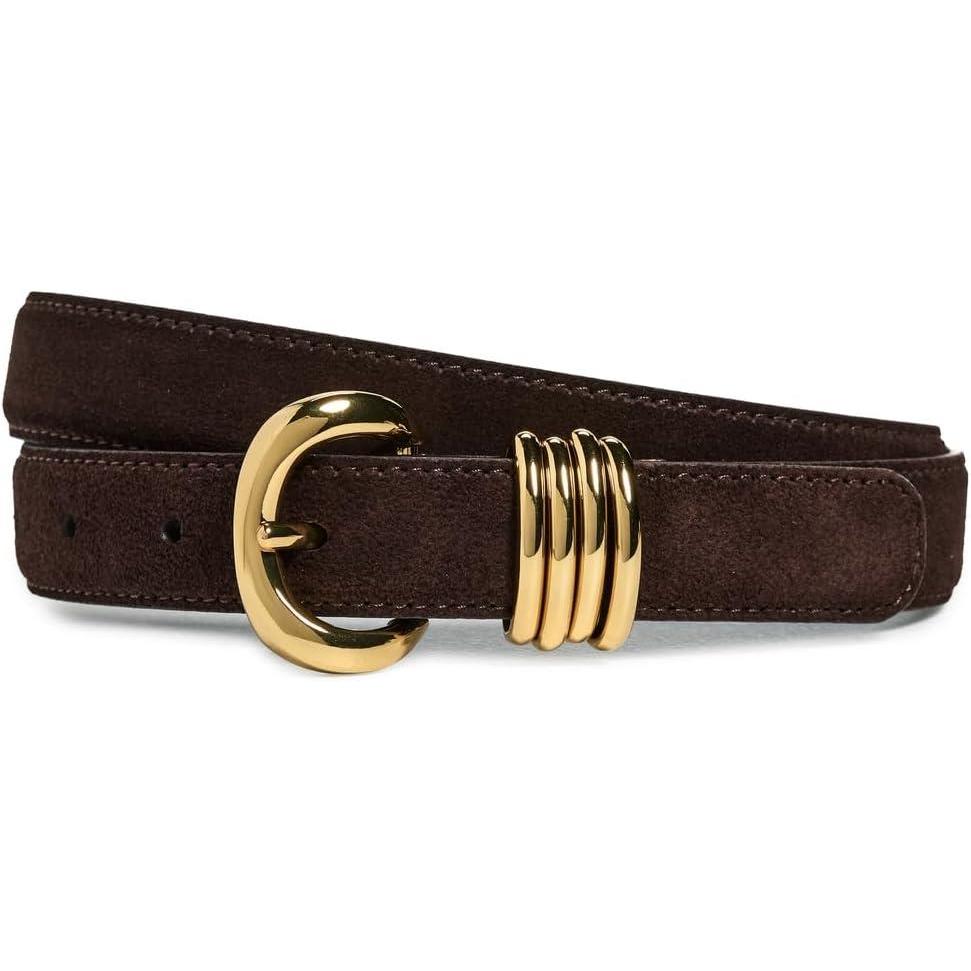 imageMadewell Womens Metal Keeper Belt in SuedeCoffee Bean