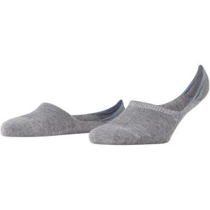 FALKE Women’s Sneaker Step No Show Socks, Cotton, Non Slip Low Cut, Breathable Comfort, 1 Pair(Grey (Light Grey Melange 3390))