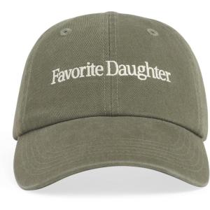 Favorite Daughter Women’s All Caps Logo Baseball Cap(Moss)