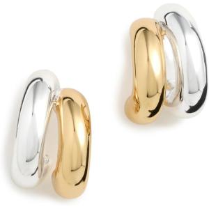 Florence Mini Earrings in Gold by Jenny Bird(Two-Tone)