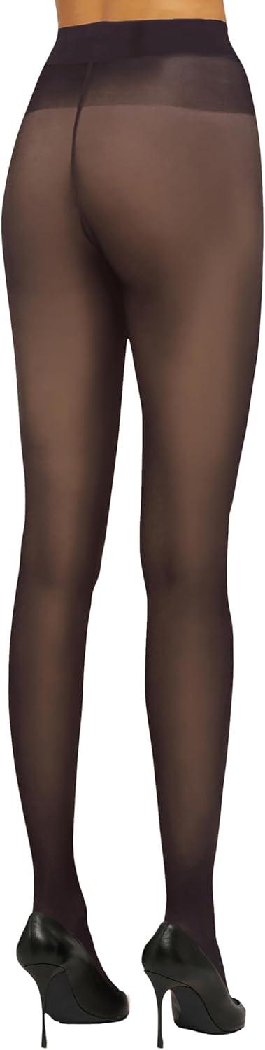 imageWolford Satin Touch 20 Denier Tights For Women Soft Satin Feel Sheer Hosiery ExtraWide Waistband Perfect for Any OccasionWild Plum