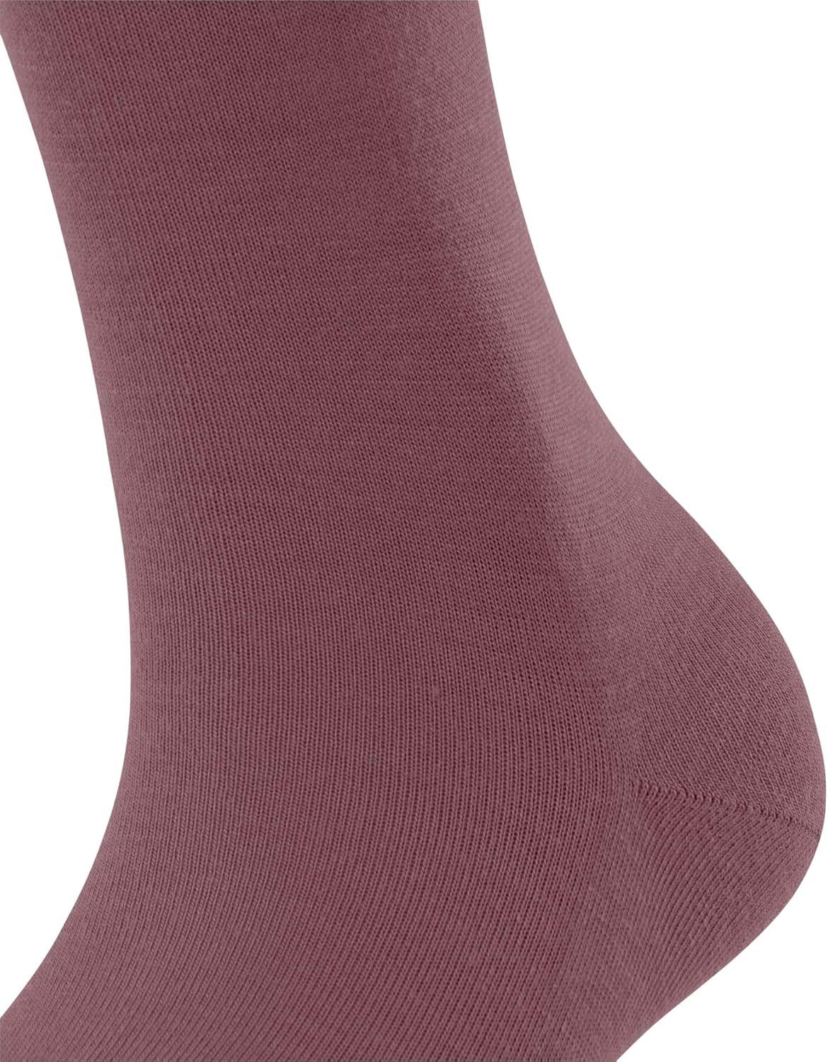 imageFALKE Womens Softmerino KneeHigh Socks Merino Wool Cotton 1 PairPink Roan Rouge 8936