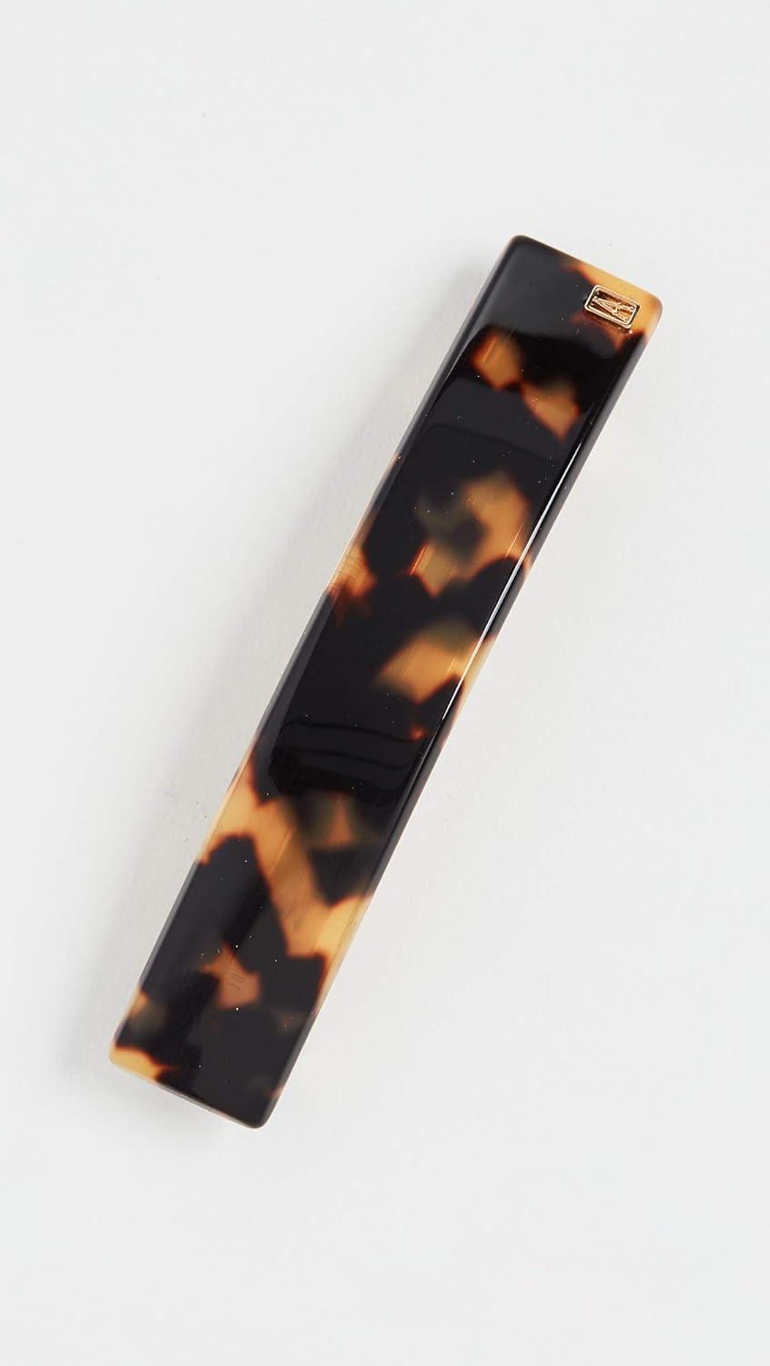 imageAlexandre de Paris Womens Thin Hair Clip Black One SizeTokyo Tortoise