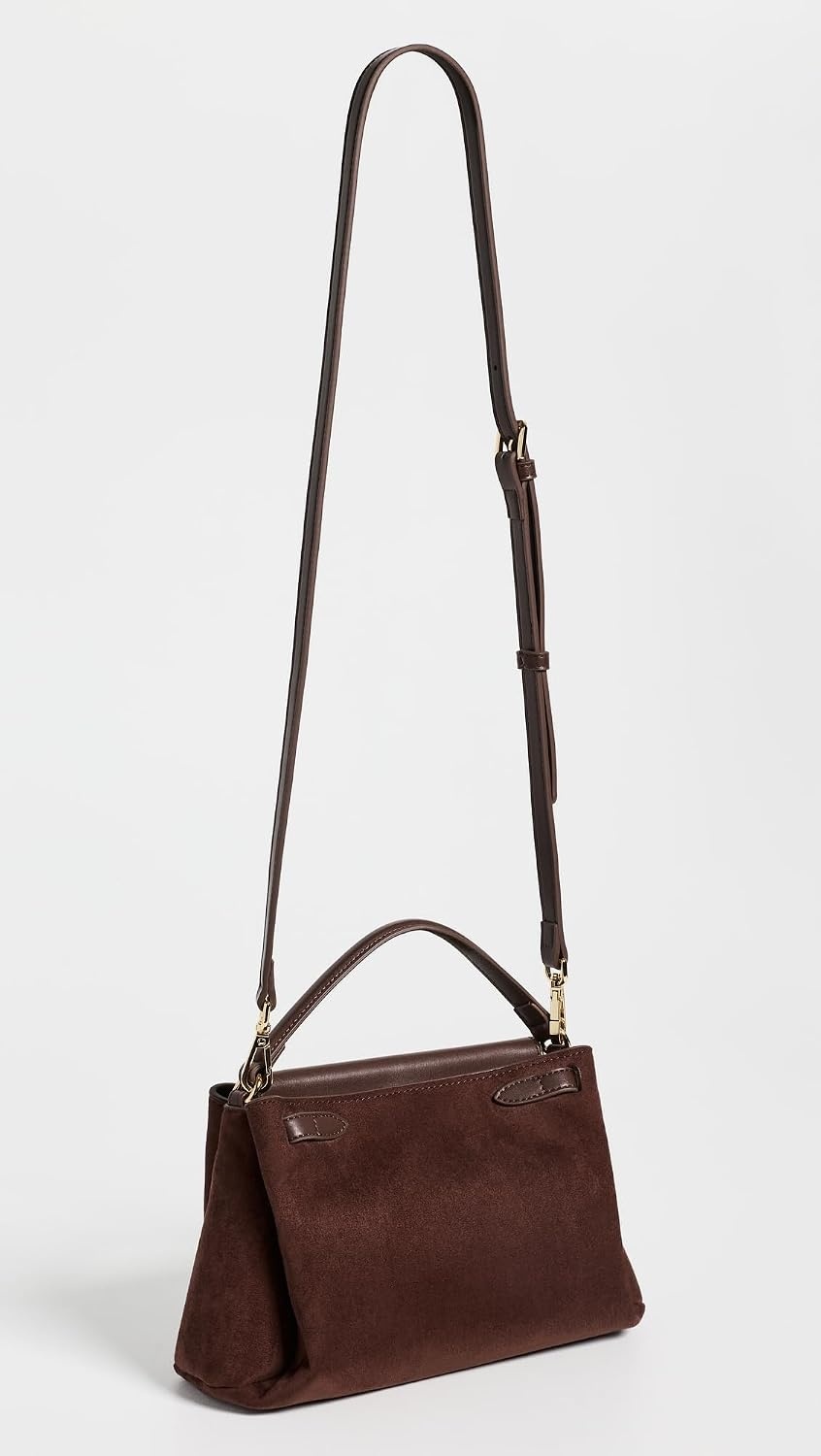 image:imageJW PEI Womens Carmen Faux Suede Top Handle BagDark Brown