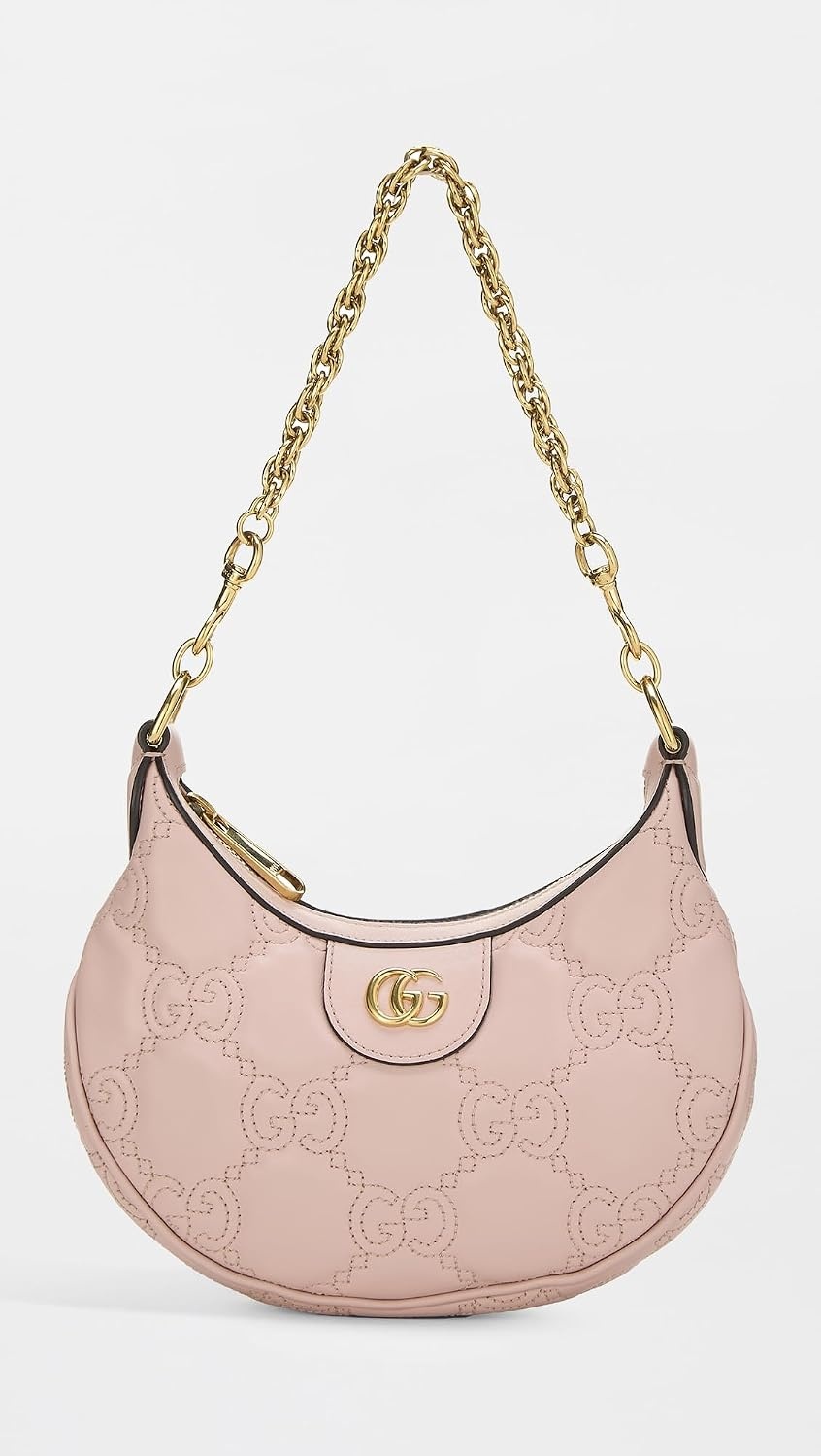 image:imageWHAT GOES AROUND COMES AROUND Womens PreLoved Gucci Calfskin GG Matelasse Mini Shoulder BagPink