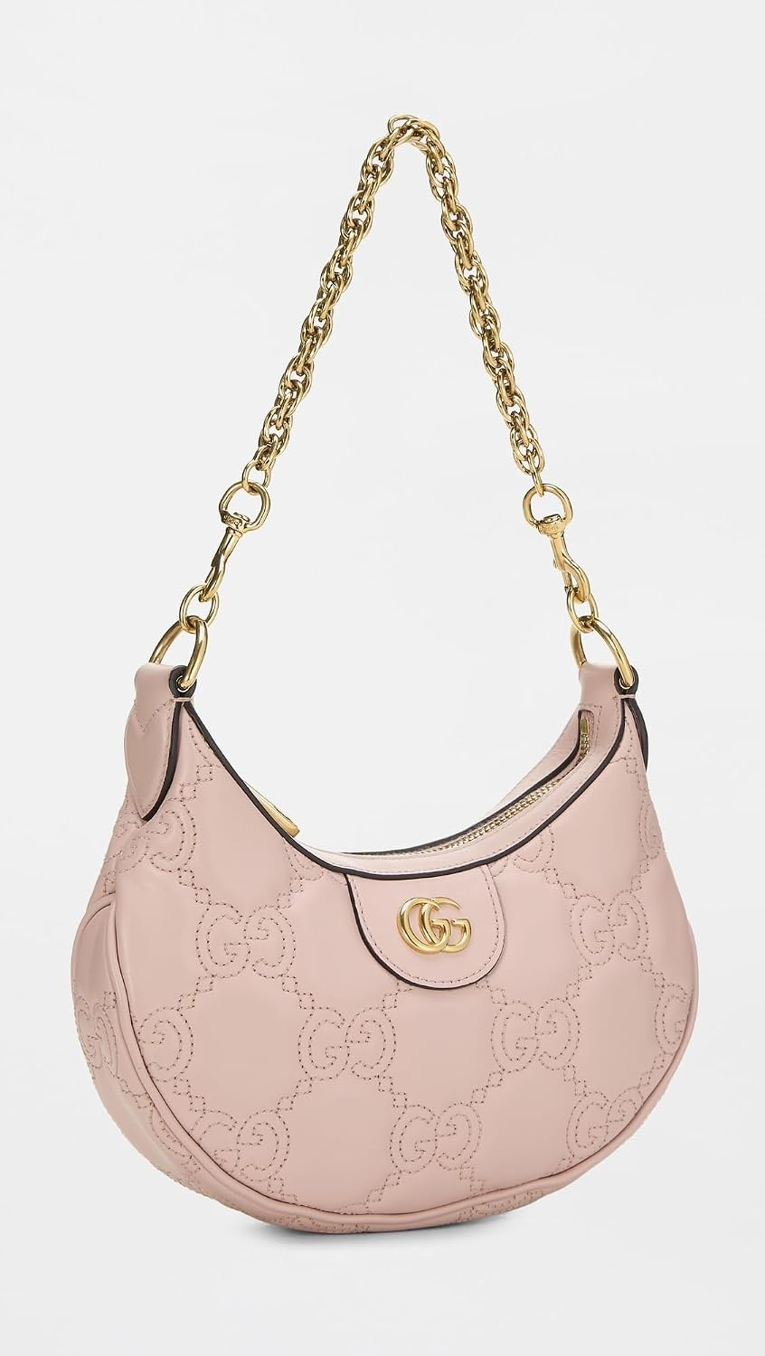image:imageWHAT GOES AROUND COMES AROUND Womens PreLoved Gucci Calfskin GG Matelasse Mini Shoulder BagPink
