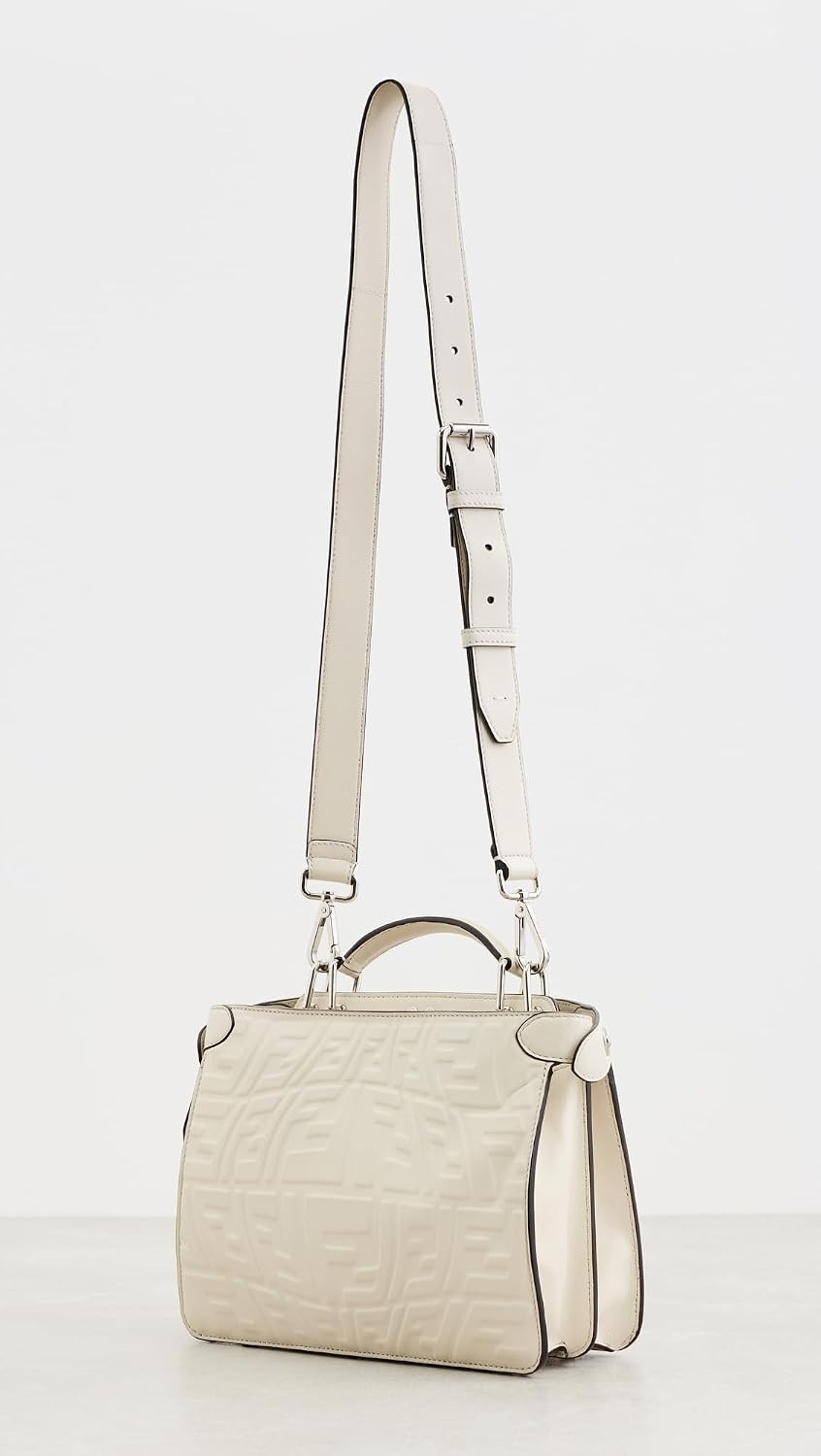 image:imageWHAT GOES AROUND COMES AROUND Womens PreLoved Fendi Fisheye Peekaboo ISeeu Mini SatchelWhite