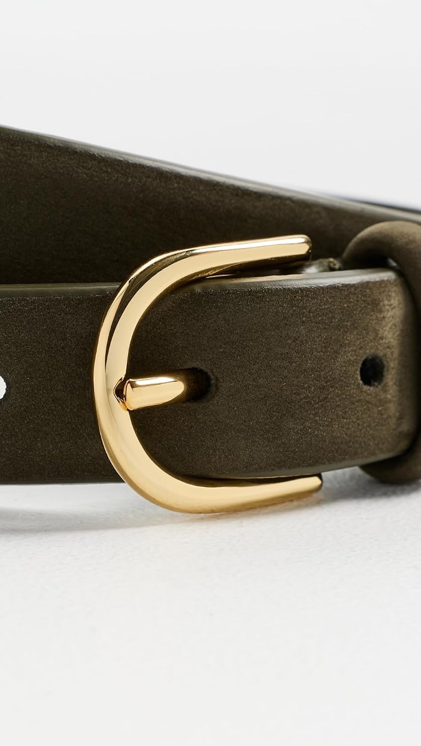image:imageAndersons Womens Slim Nubuck Leather BeltGreen