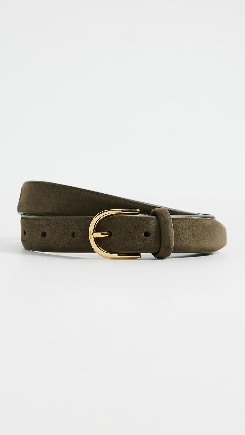 image:imageAndersons Womens Slim Nubuck Leather BeltGreen