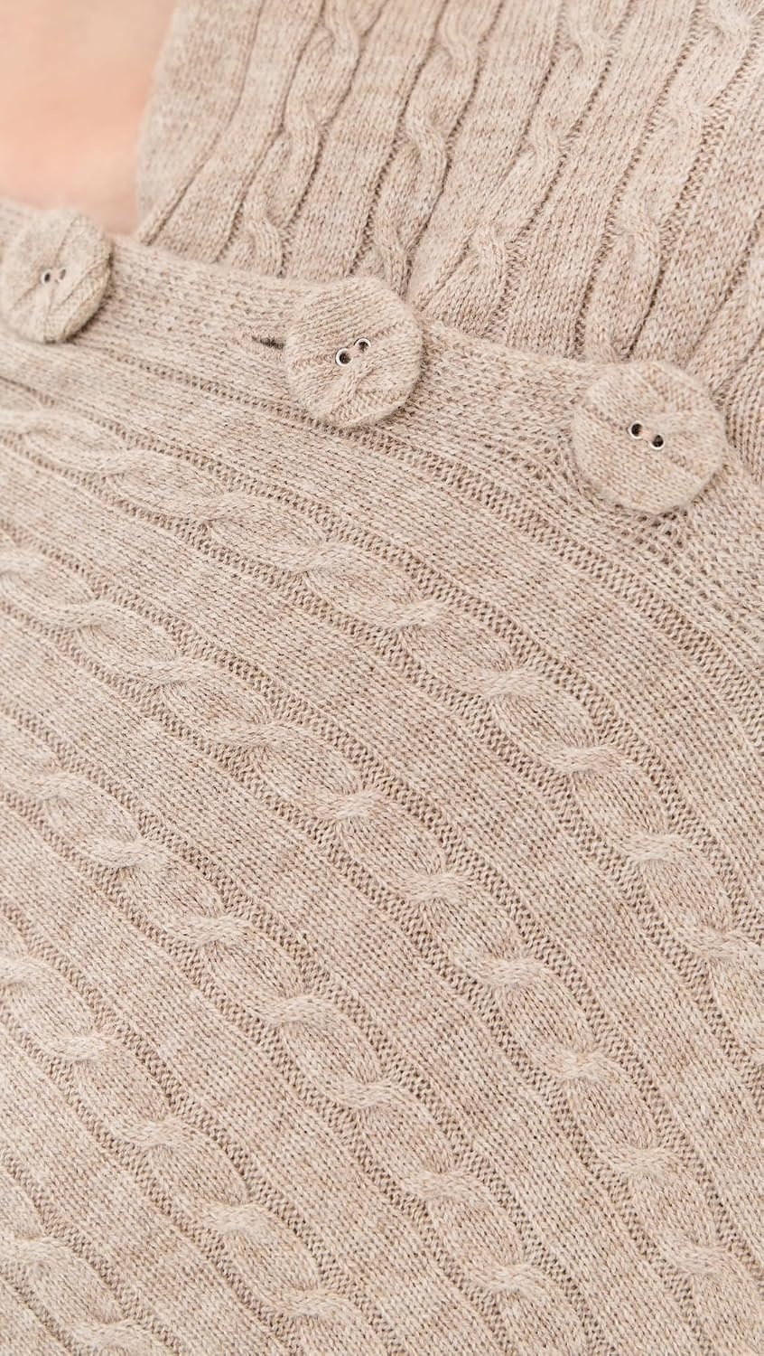 image:imageBy Malene Birger Womens Liza Wool CapeGrey Brown Melange