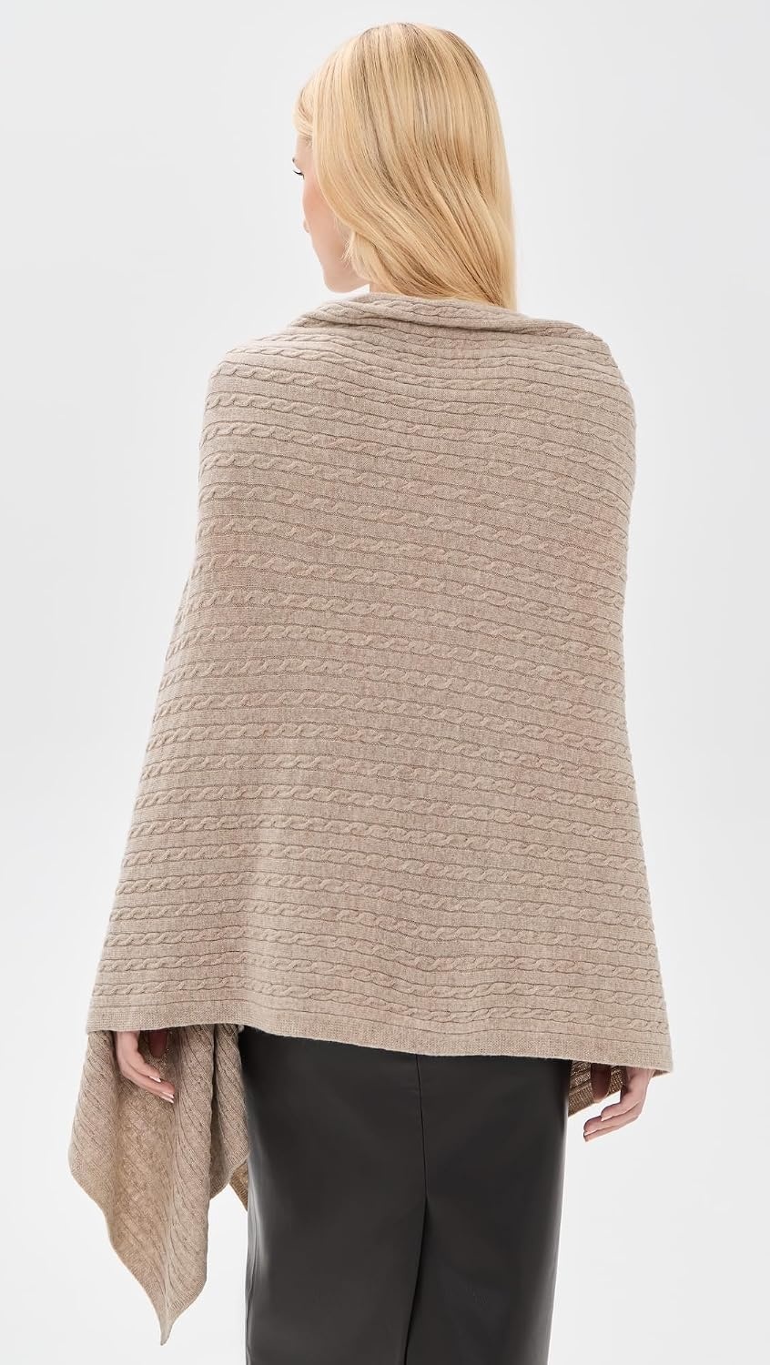 image:imageBy Malene Birger Womens Liza Wool CapeGrey Brown Melange