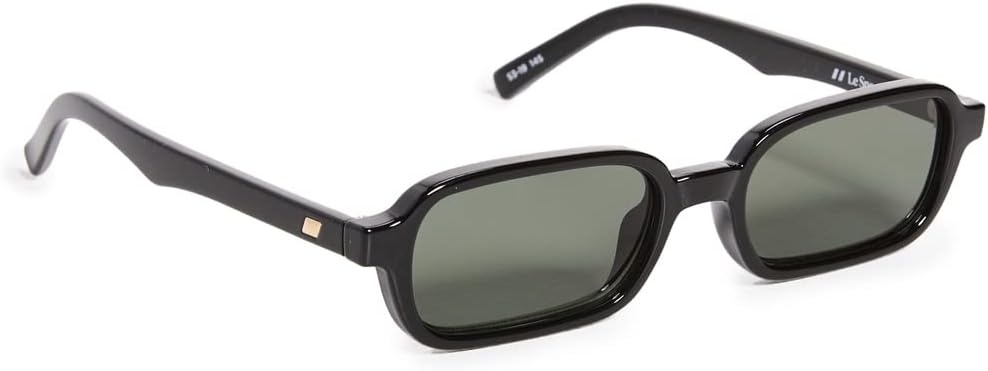image:imageLe Specs Pilferer Retro Sunglasses for Women and MenBlack FrameKhaki Lens