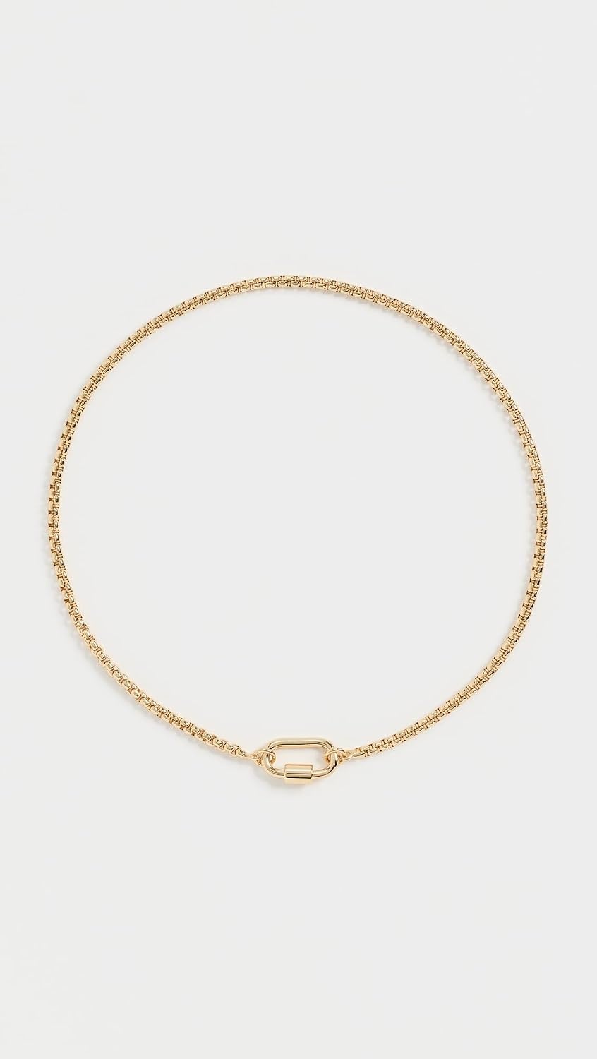 image:imageMadewell Womens Mini Carabiner Puffy Box ChainWarm Gold