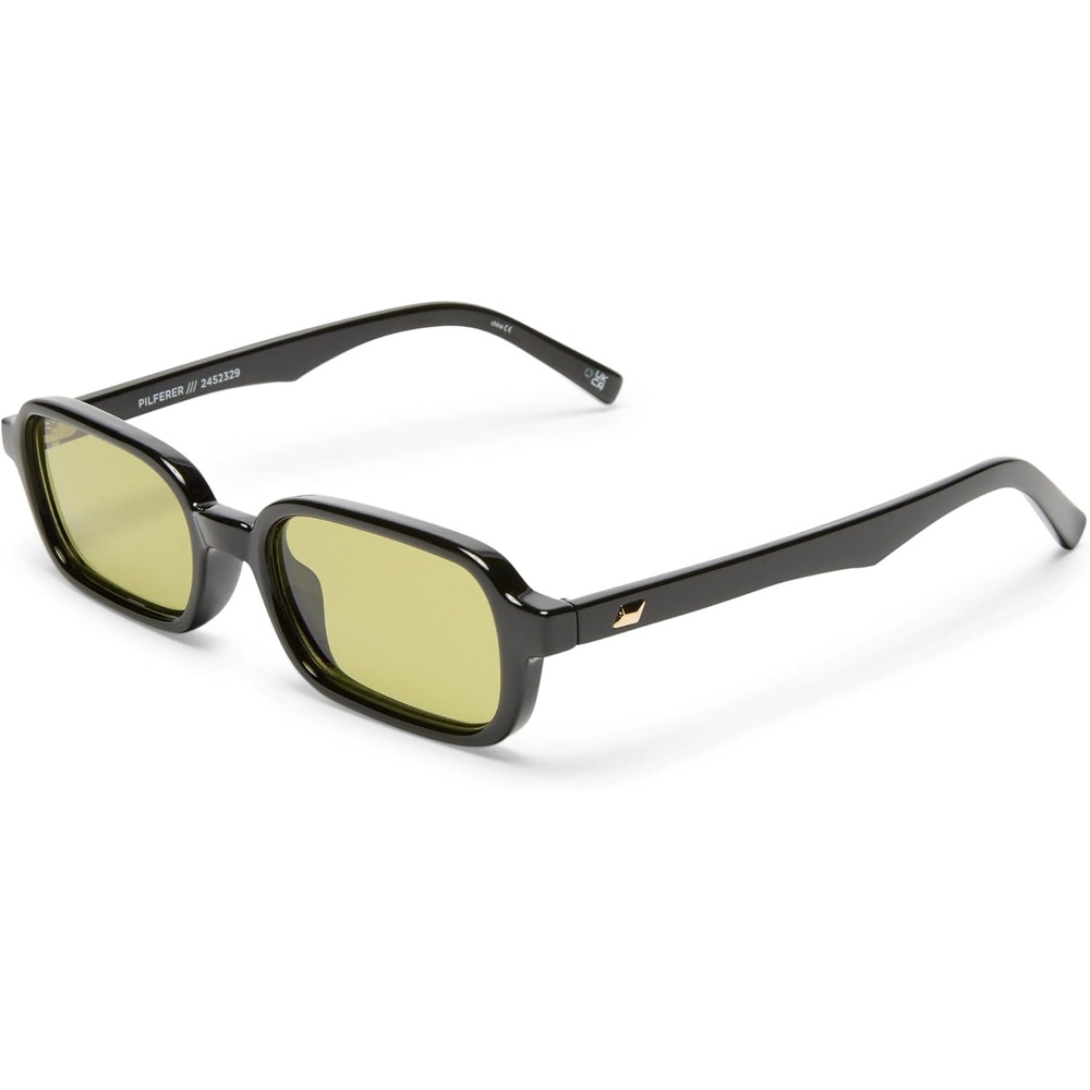 image:imageLe Specs Pilferer Retro Sunglasses for Women and MenBlack FrameOlive Lens