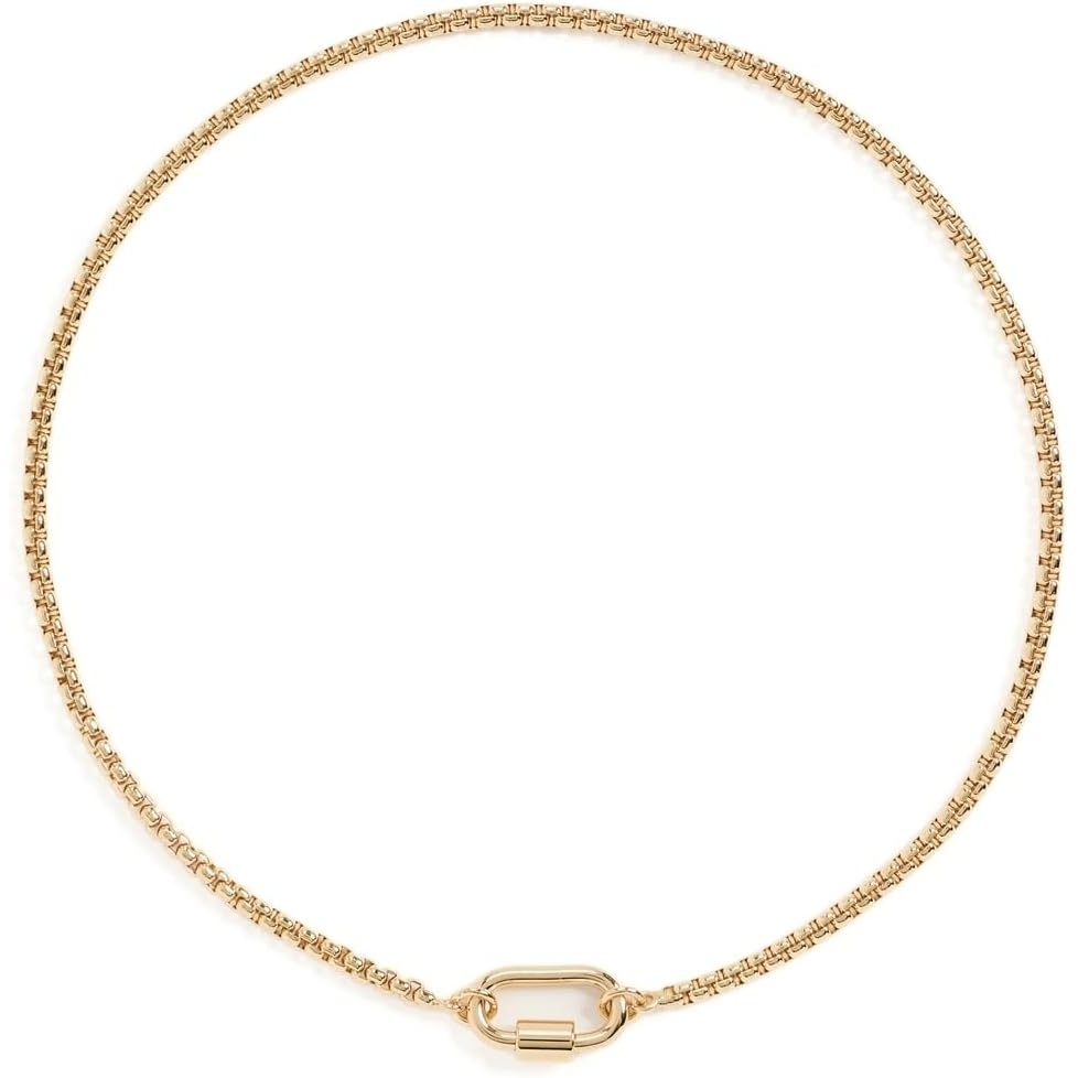 image:imageMadewell Womens Mini Carabiner Puffy Box ChainWarm Gold