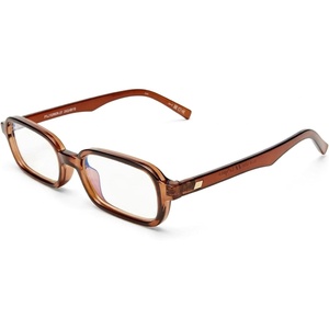 Le Specs Pilferer Retro Sunglasses for Women and Men(Chestnut Frame/Blue Light Lens)