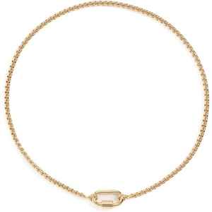 Madewell Women’s Mini Carabiner Puffy Box Chain(Warm Gold)