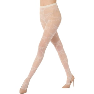 Wolford Women’s Floral Lace Tights(Whipped Cream)