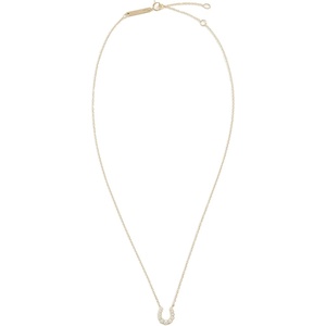 Zoe Chicco Women’s 14k Bezel Diamond Horseshoe Necklace(Gold)